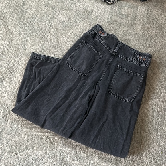 COPY - Free People Care Super Sweeper Wide Leg Flood Jeans - Picture 6 of 8